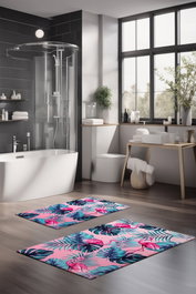 Mijölnir Juego de alfombrillas de baño CT-5343 de 2 piezas Multicolor